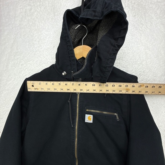 Carhartt Wildwood Jacket Sherpa Lined Womens Medium 100815 001 Black - Picture 8 of 15